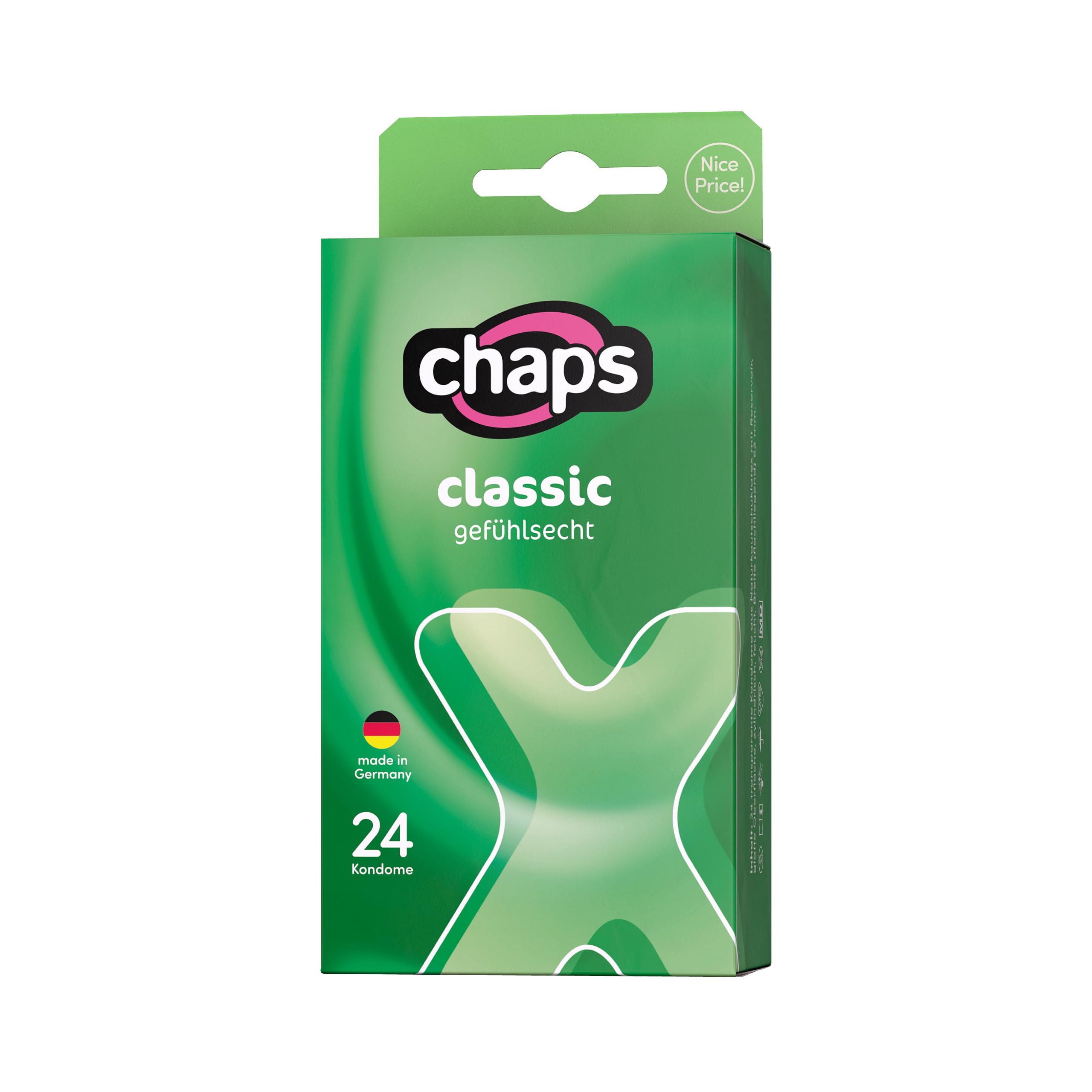 Chaps Classic Kondome transparent 24 Stück gefühlsecht 52 mm