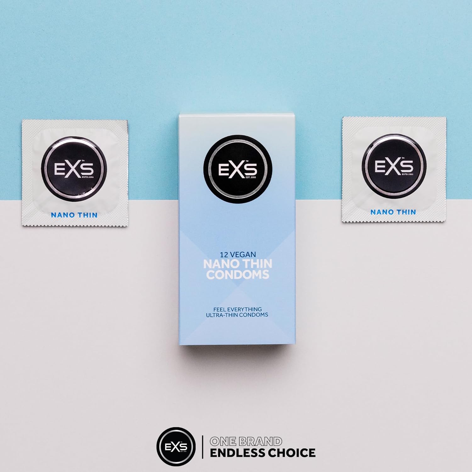EXS Condoms Nano Thin Kondome 53mm 12 Stück