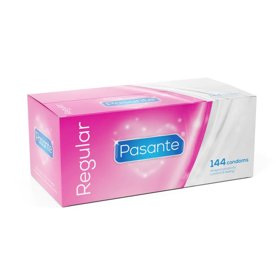 Pasante Regular Kondome 144 Stück Standard Großpackung
