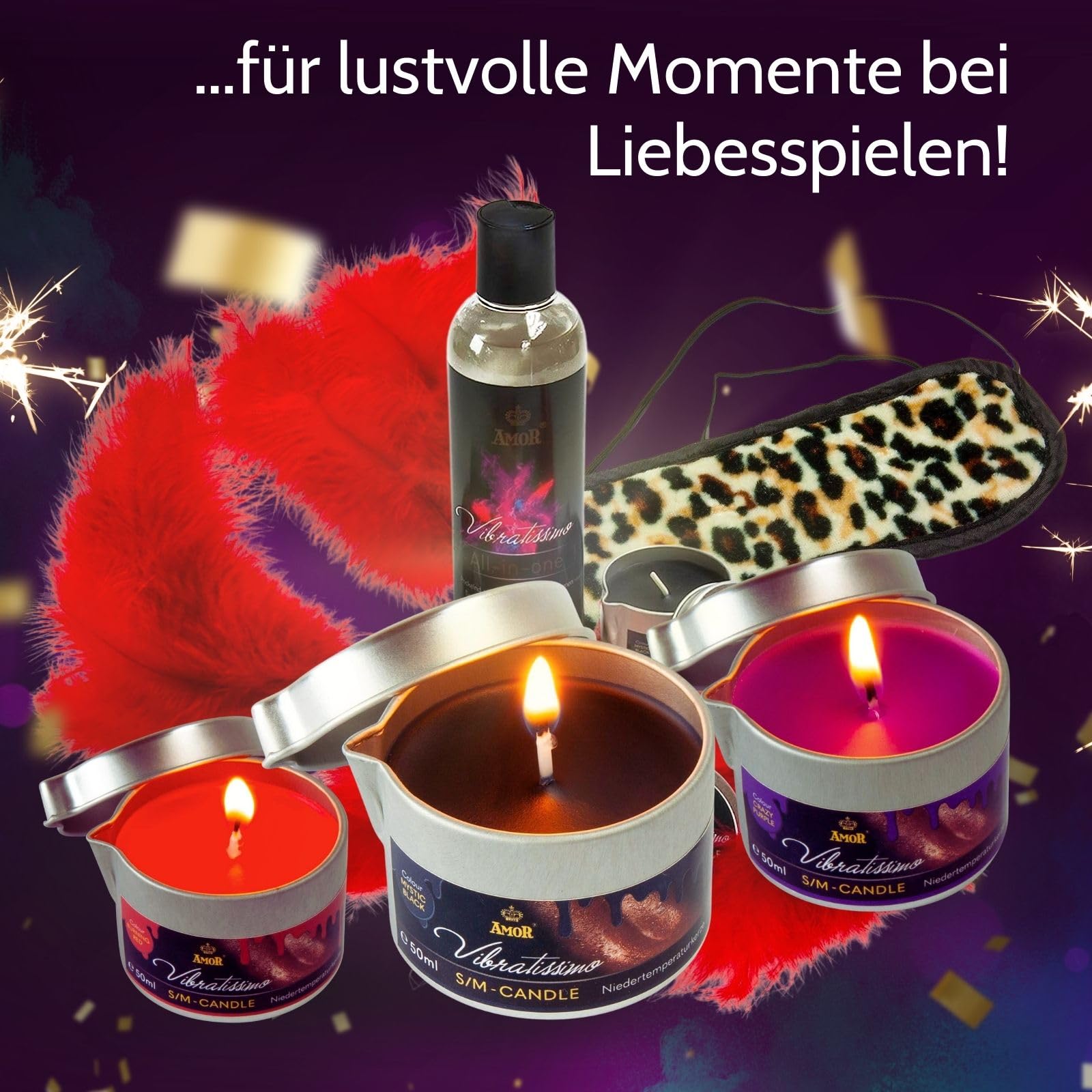 Vibratissimo S/M Kerze Crazy Purple 50 ml lila