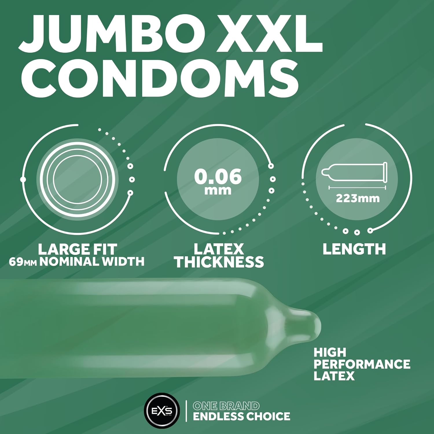 EXS Jumbo 69mm Kondome 12 Stück extra weit