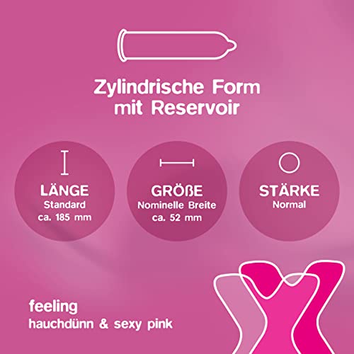 chaps feeling Kondome pink hauchdünn 24 Stück 52 mm