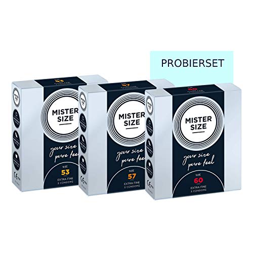 Mister Size Kondome Probierset 53-57-60 9 Stück dünn