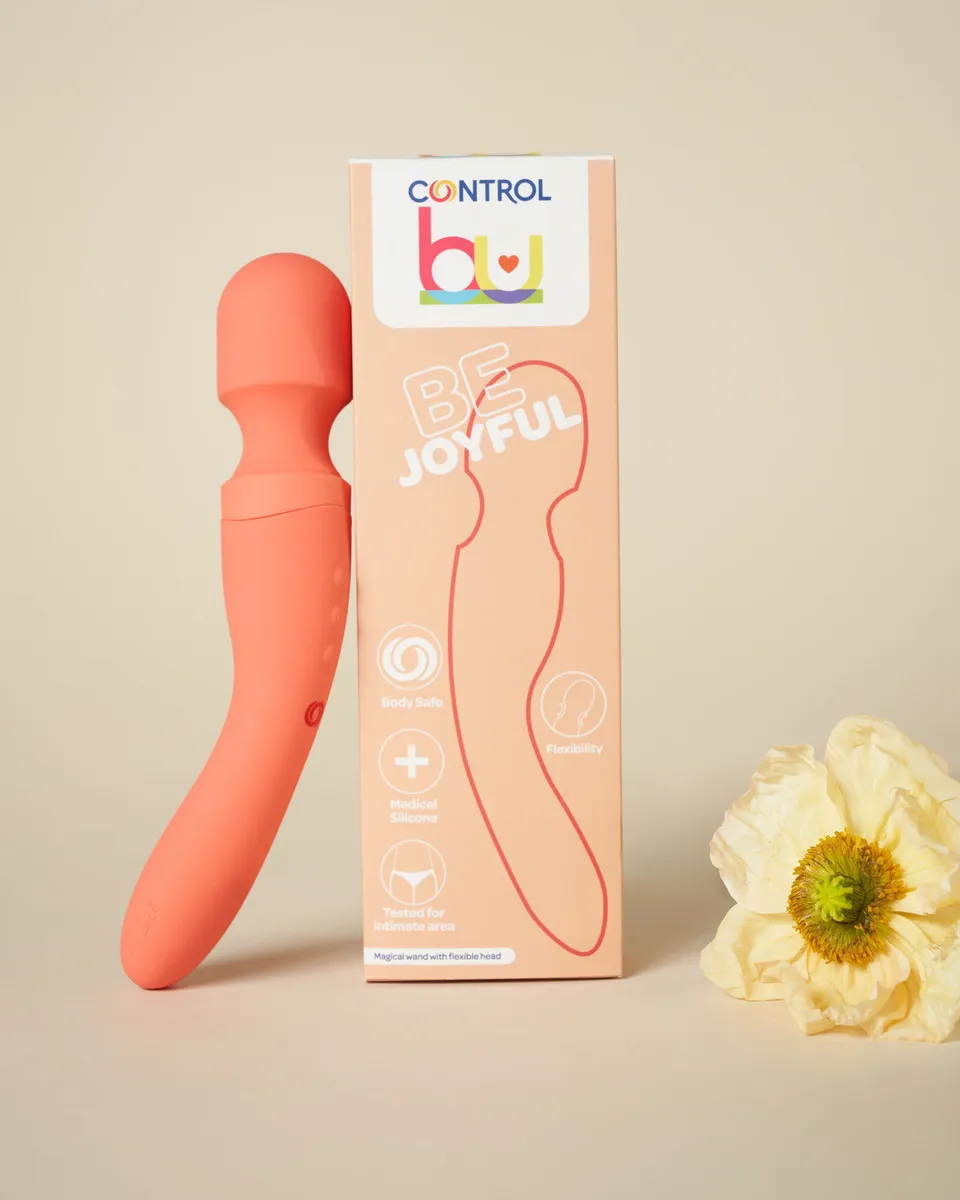 Control Be Joyful Wand Vibrator flexibel USB 7 Modi