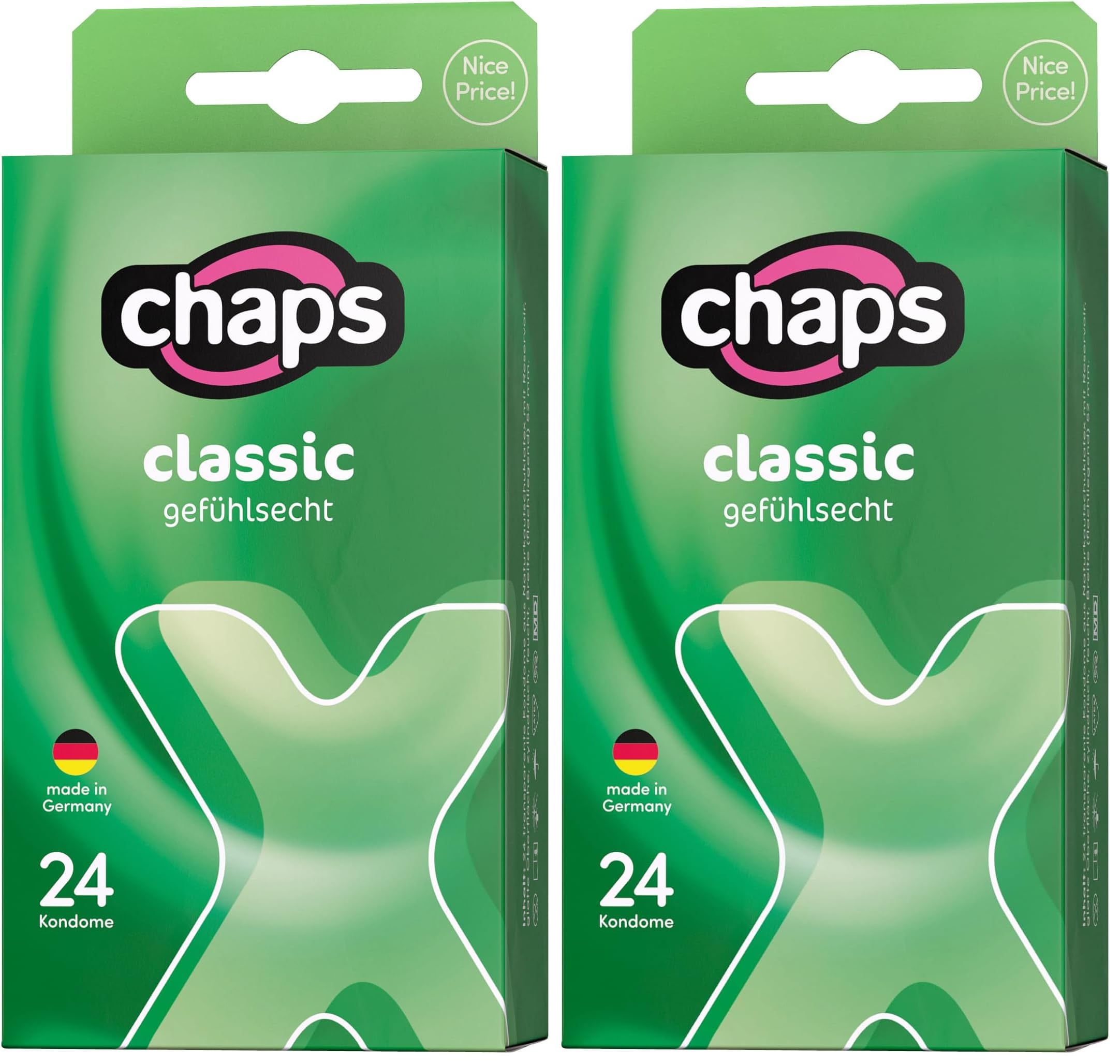 Chaps Classic Kondome transparent 24 Stück gefühlsecht 52 mm