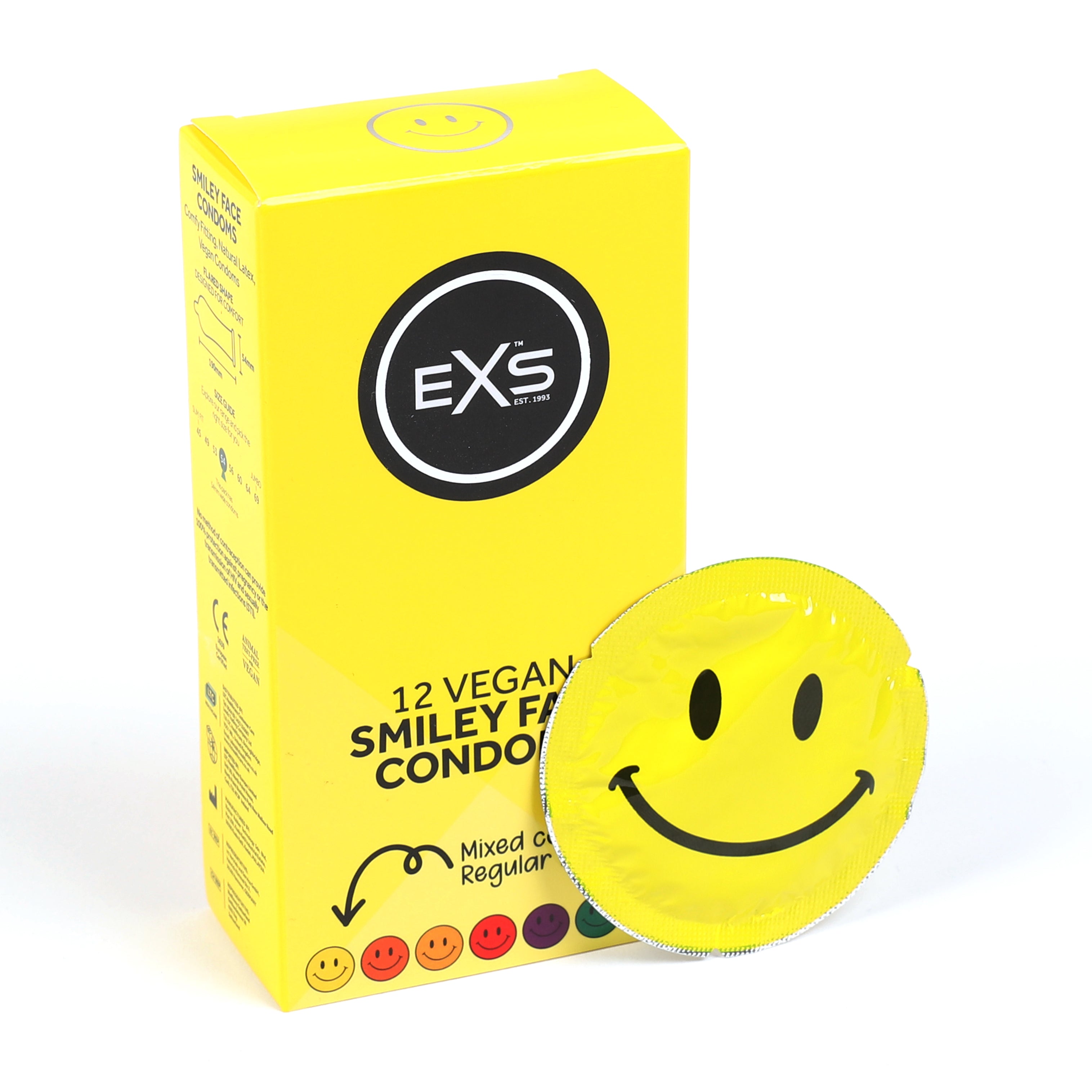 EXS Smiley Face Kondome 12 Stück 54mm Latex