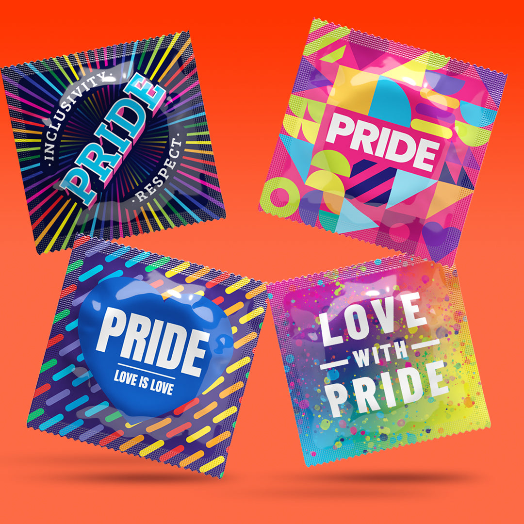 Pasante Themed Pride Kondome 24 Stück Naturelle Motiv