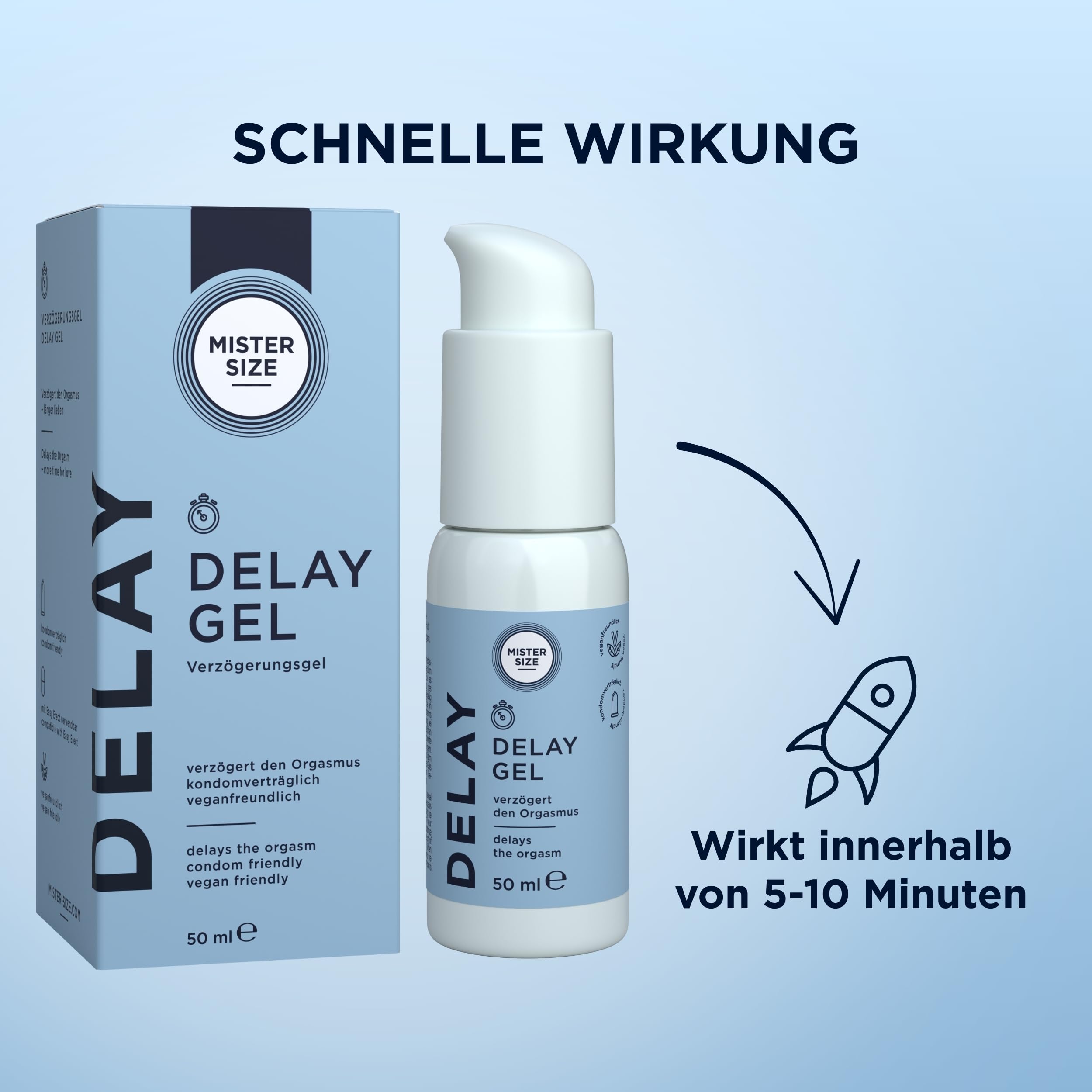 Mister Size Delay Gel 50 ml kühlend mit Nelkenöl