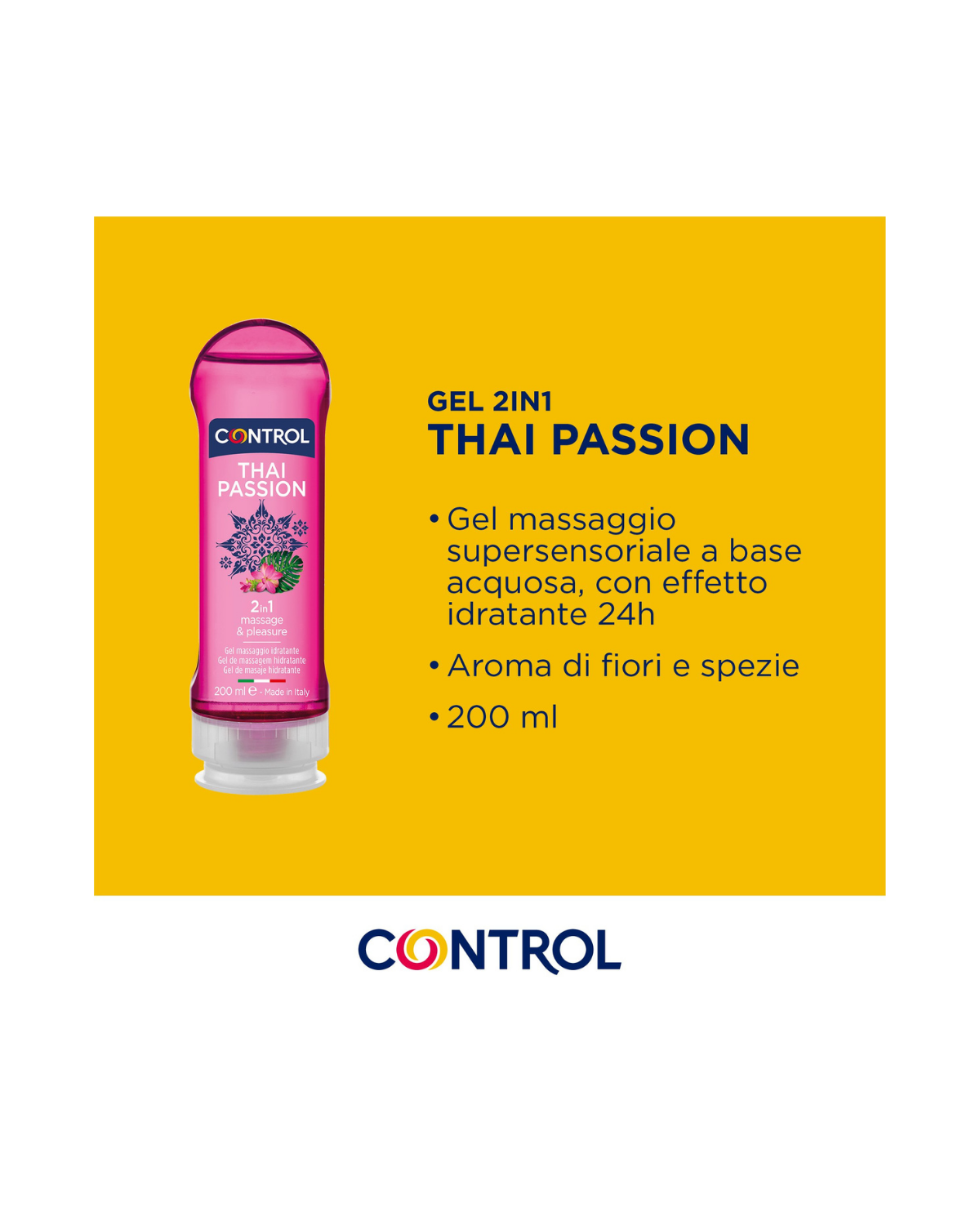 Control Gel Thai Passion Massagegel 200 ml 2 in 1 würzig