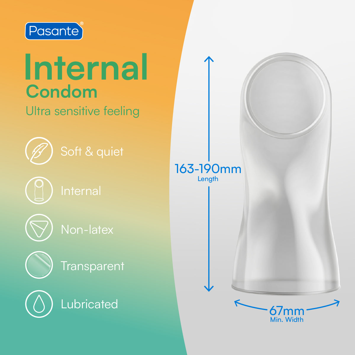 Pasante Internal Kondom latexfrei 30 Stück