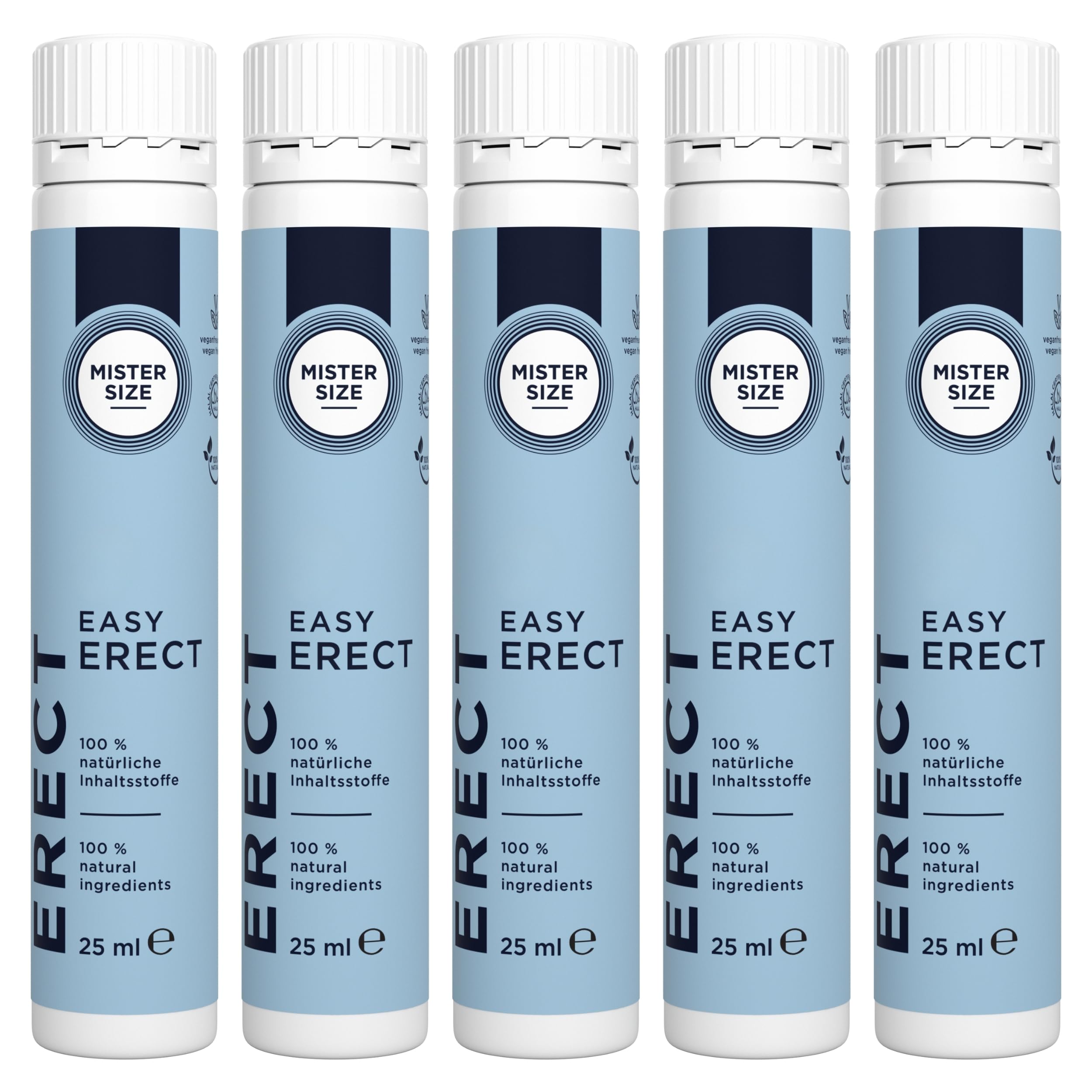 MISTER SIZE Easy Erect Shot vegan 5x25 ml