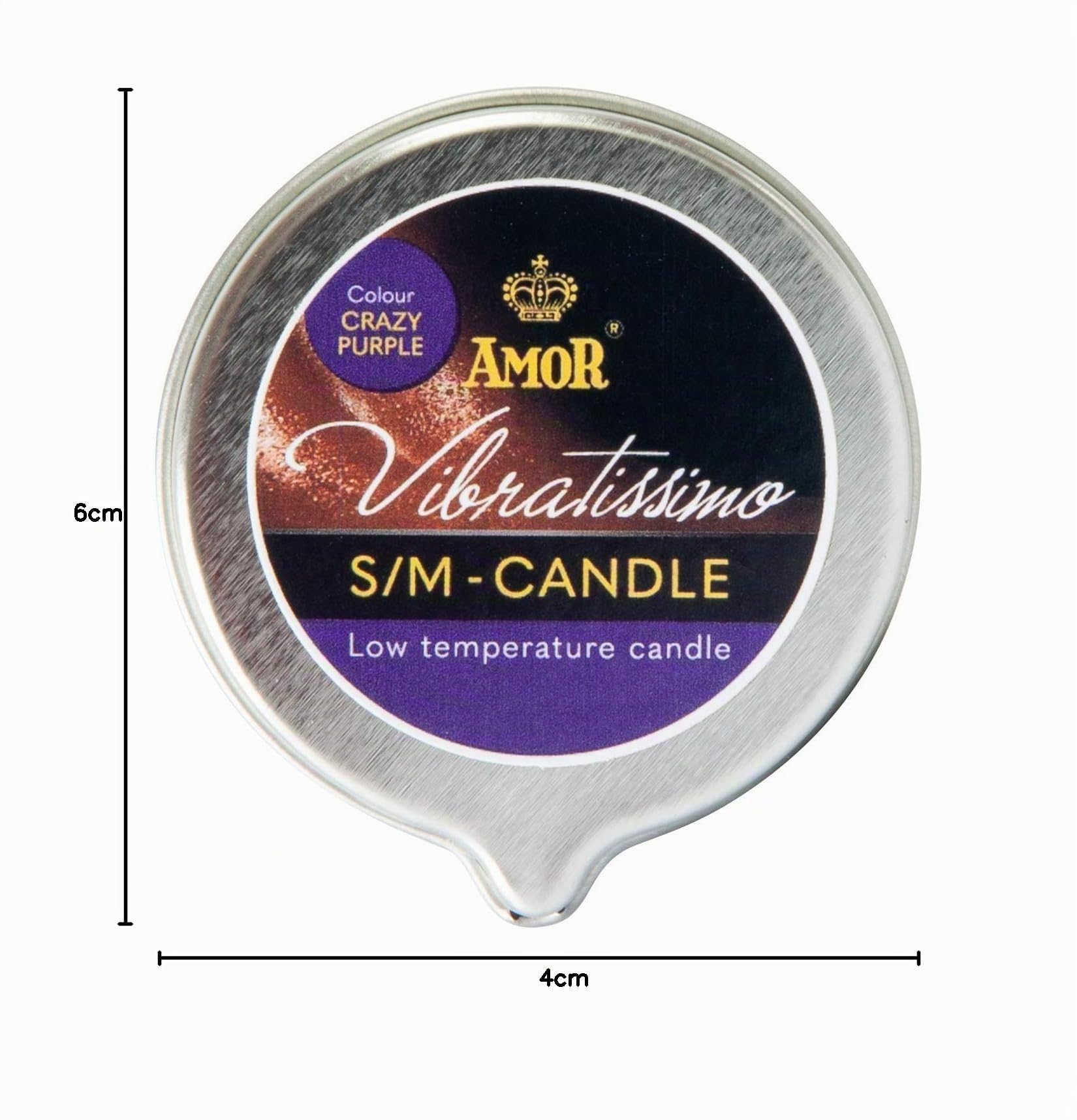 Vibratissimo S/M Kerze Crazy Purple 50 ml lila