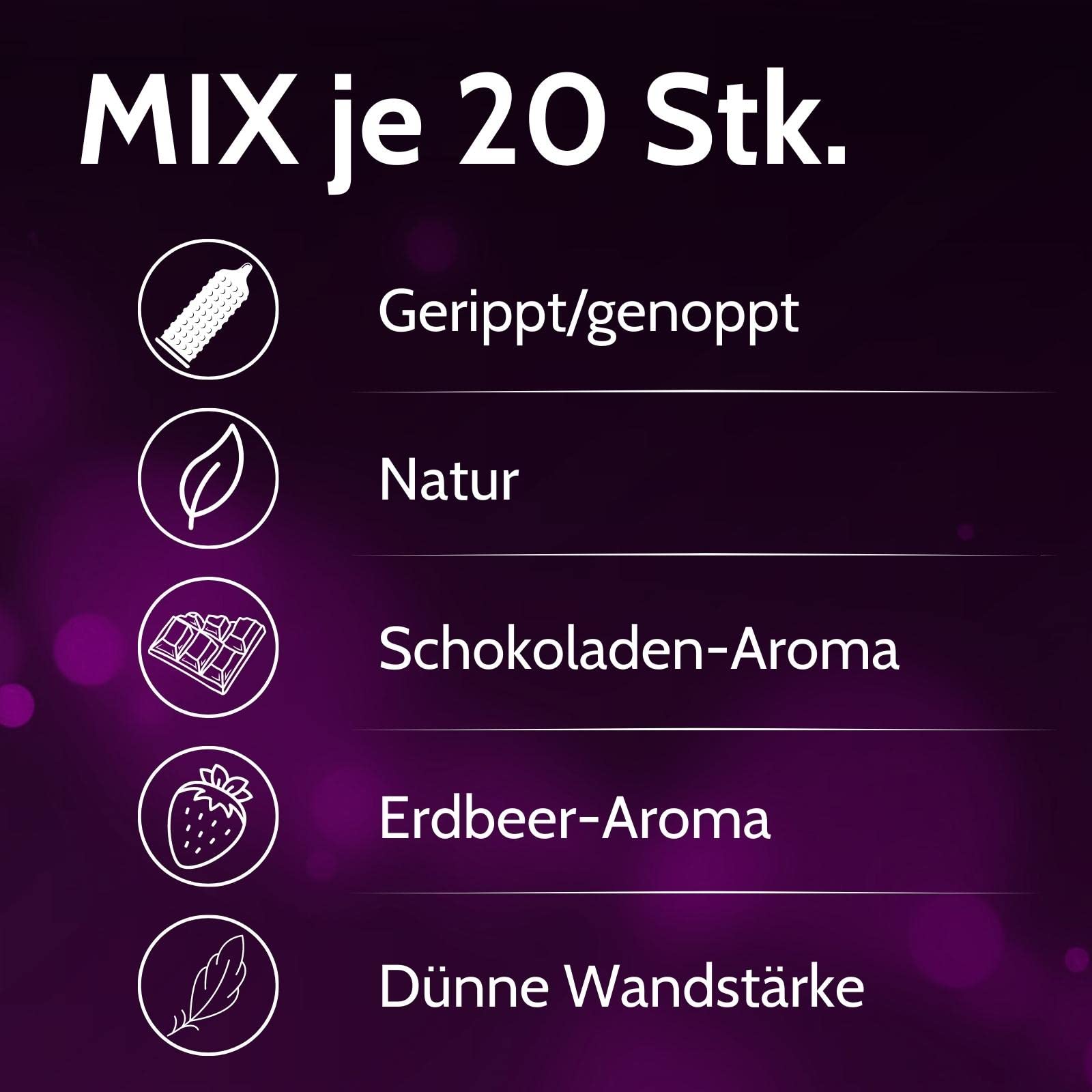 Vibratissimo Mix Kondome 100 Stück gemischt sortiert