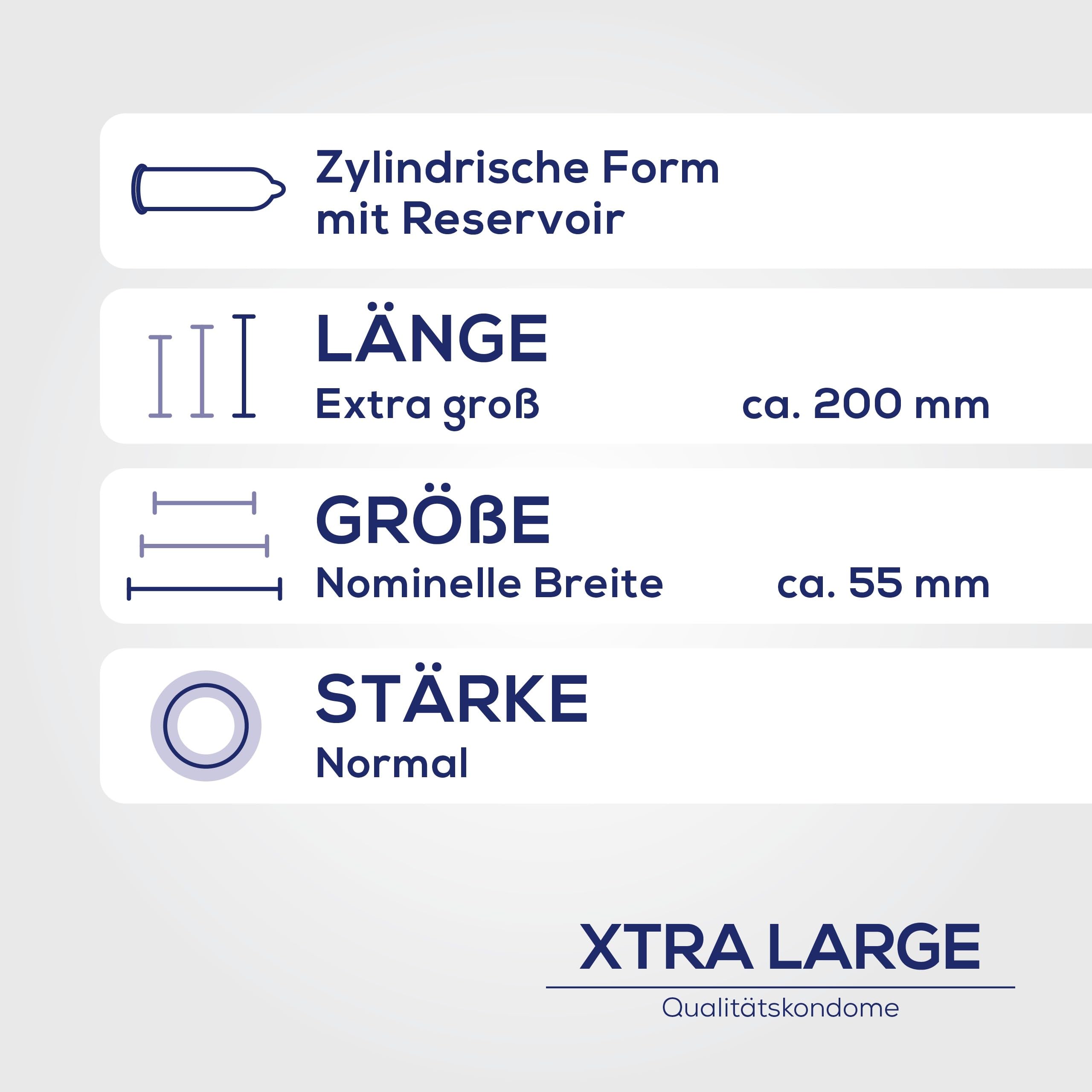 Med Device Xtra Large Kondome 100 Stück 55 mm transparent