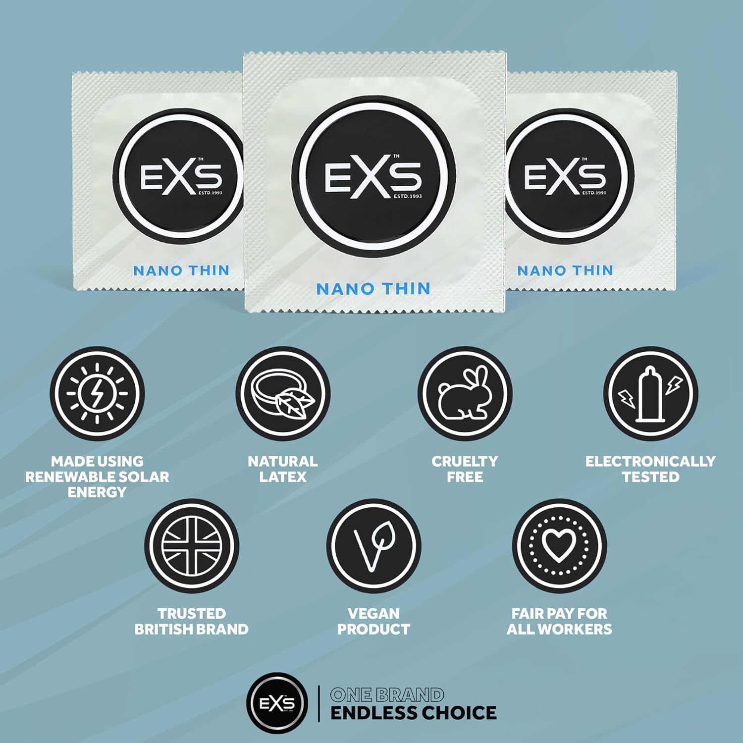 EXS Condoms Nano Thin Kondome 53mm 12 Stück