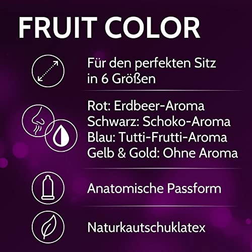 Vibratissimo Fruit Color Kondome 100 Stück 64 mm fruchtig feucht