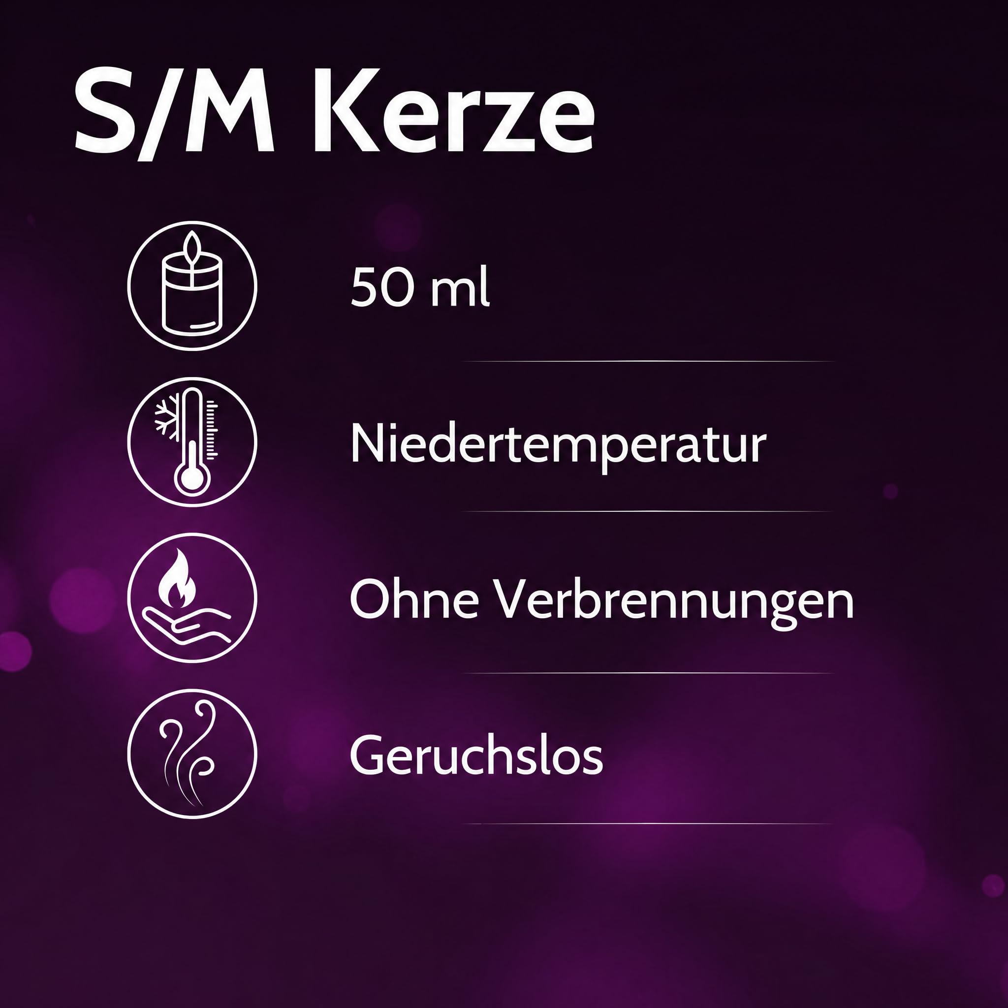 Vibratissimo S/M Kerze Crazy Purple 50 ml lila