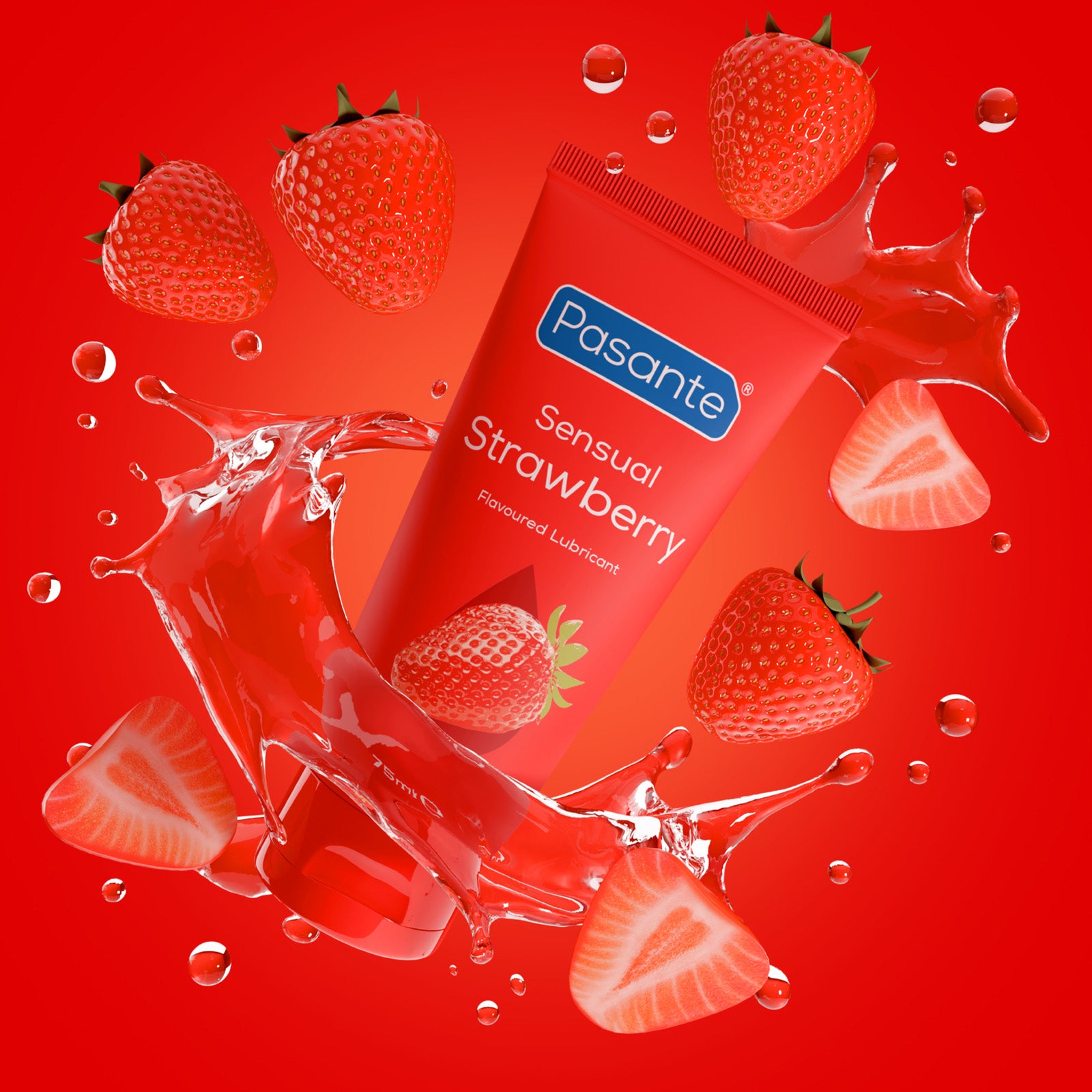 Pasante Flavoured Lubes Gleitgel Erdbeere 75 ml