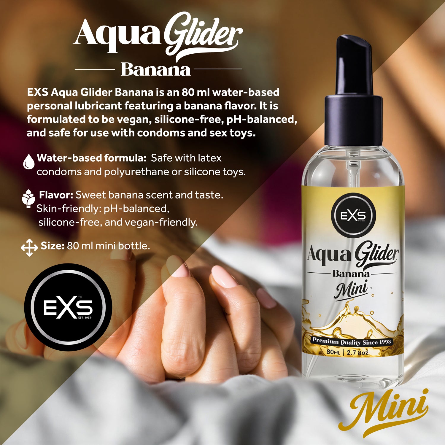 EXS AquaGlider Banana Gleitgel 80ml mit Geschmack