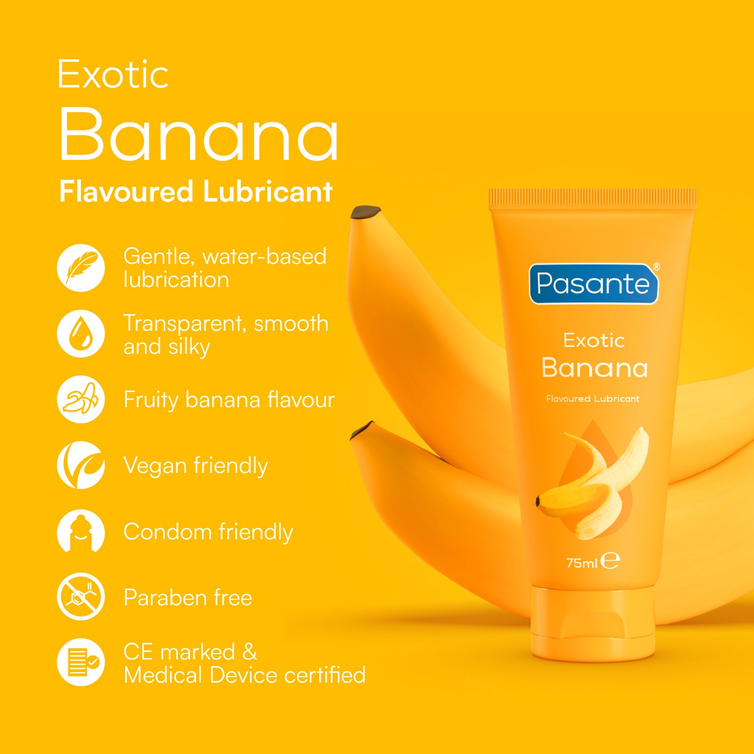 Pasante Flavoured Lubes Gleitgel Banane 75 ml