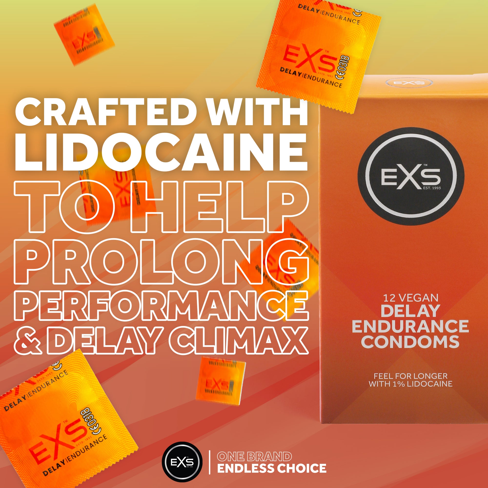 EXS Endurance Delay Kondome 12 Stück 53 mm Lidocain