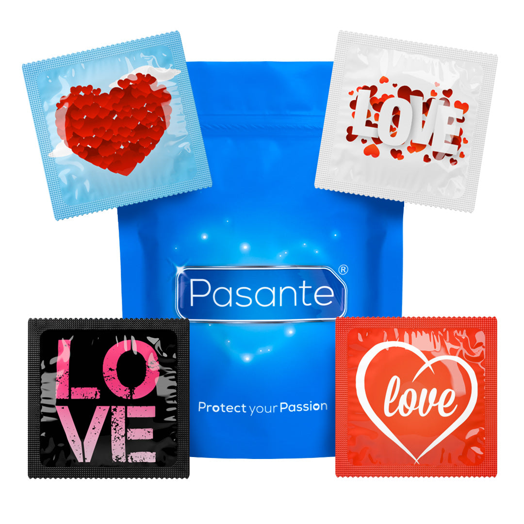 Pasante Love Kondome 12 Stück glatt Latex
