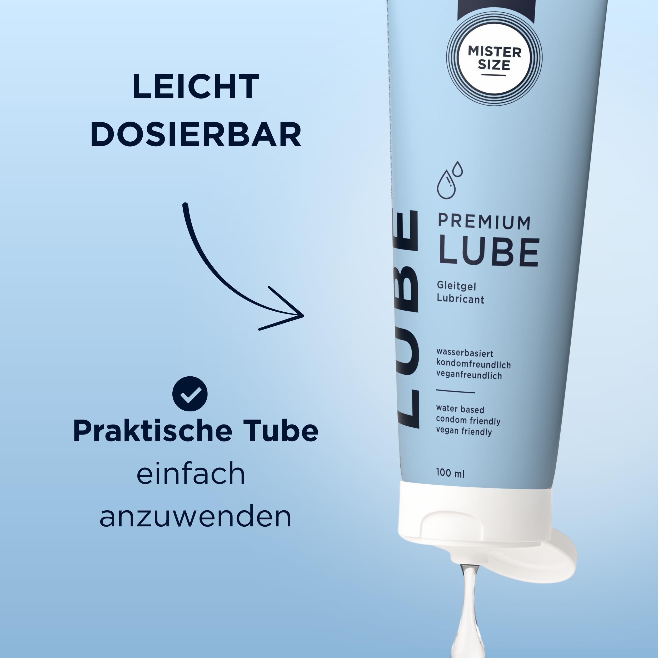 Mister Size Premium Lube Gleitgel 100 ml wasserbasiert parfümfrei