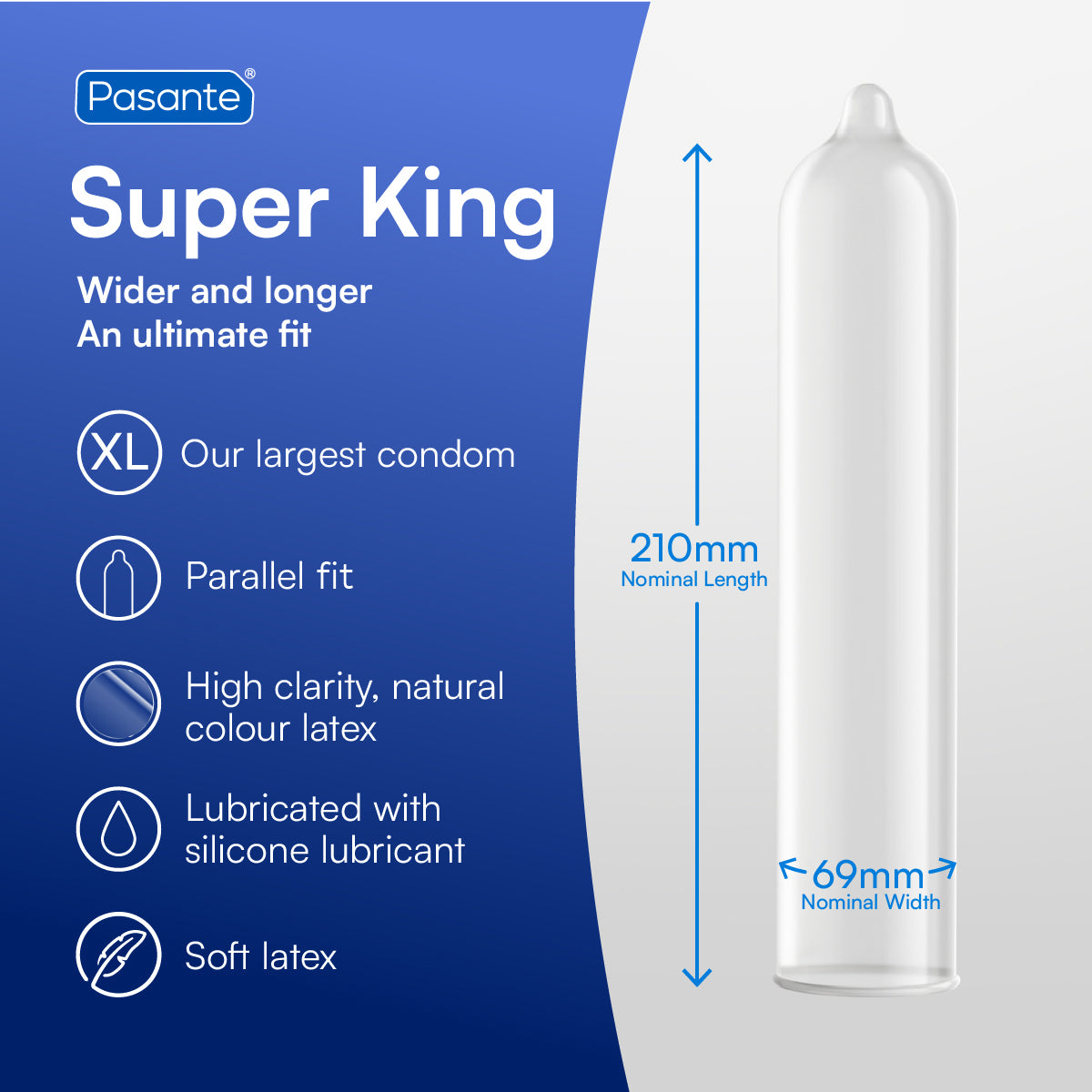 Pasante Super King Kondome 36 Stück XL groß