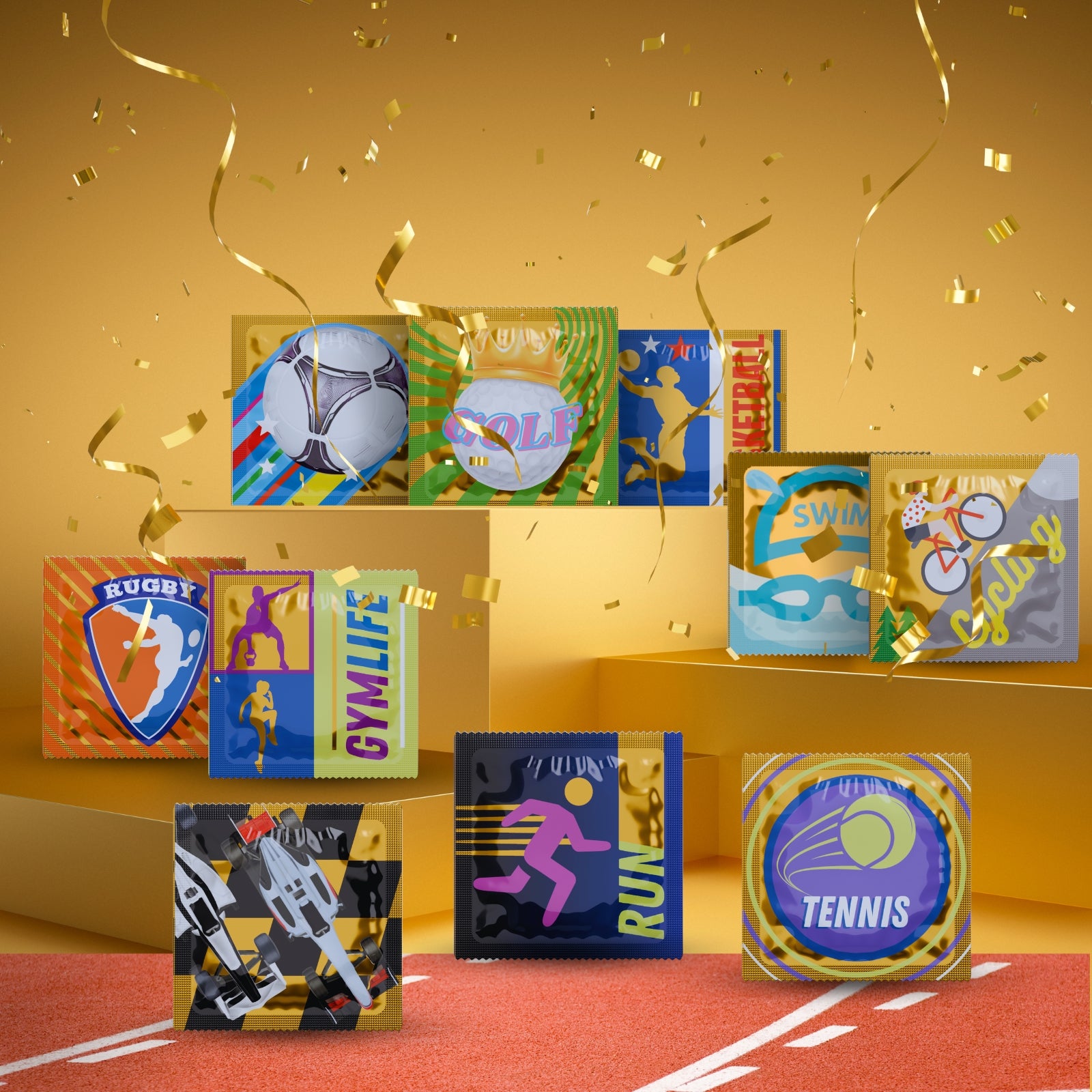 Pasante Themed Sport Kondome 36 Stück Limited Edition