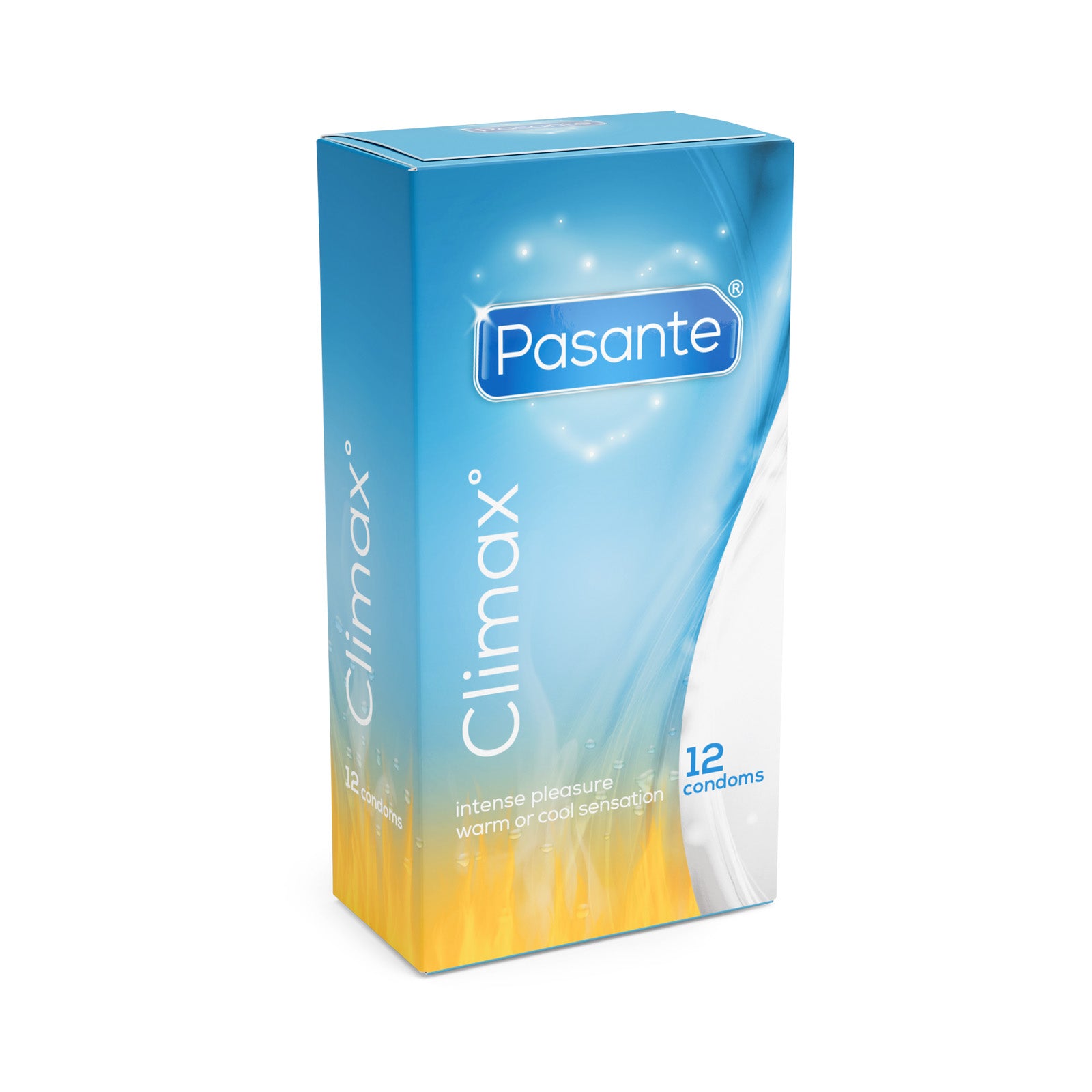 Pasante Climax Kondome 12 Stück wärmend und kühlend gerippt