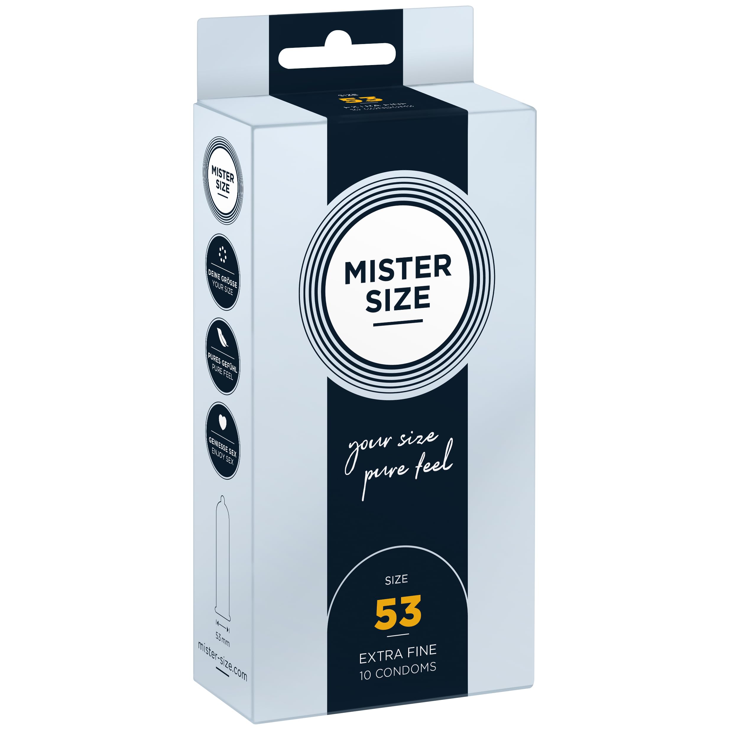 MISTER SIZE Probierset Kondome 57-60-64 9 Stück XL-XXL