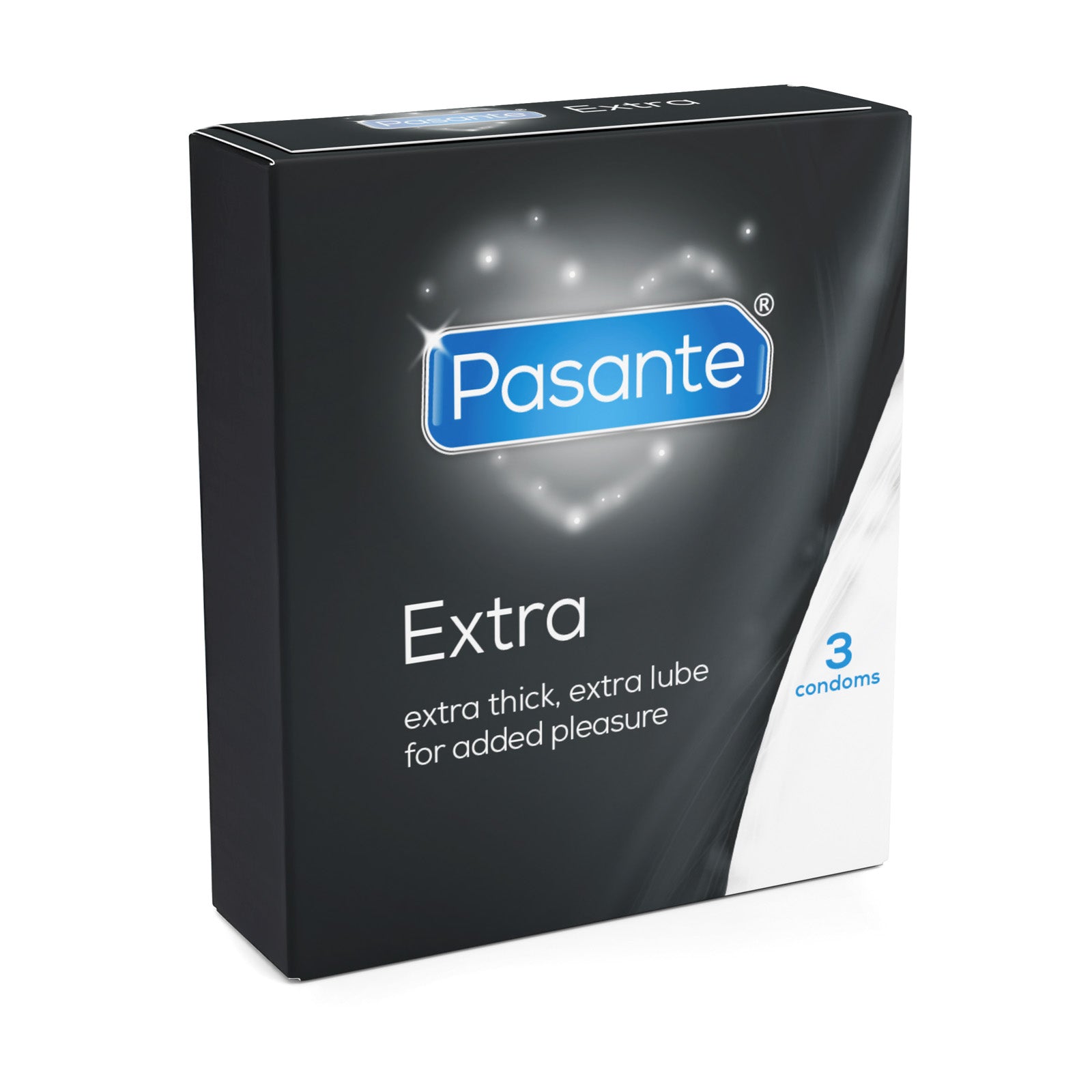 Pasante Extra Kondome 3 Stück extra dick viel Gleitgel