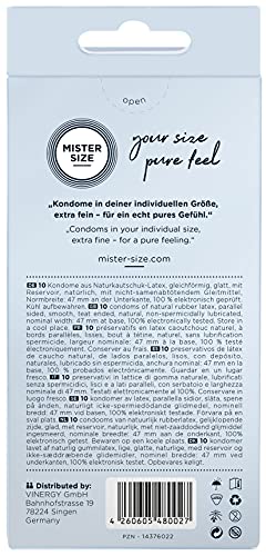 MISTER SIZE Kondome 47 mm hauchdünn 10 Stück XS-S