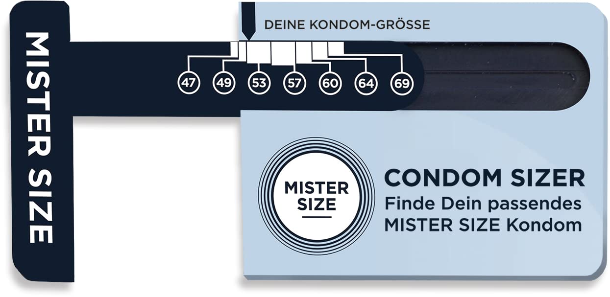 Mister Size Condom Sizer Kondomgrößen-Messer deutsch