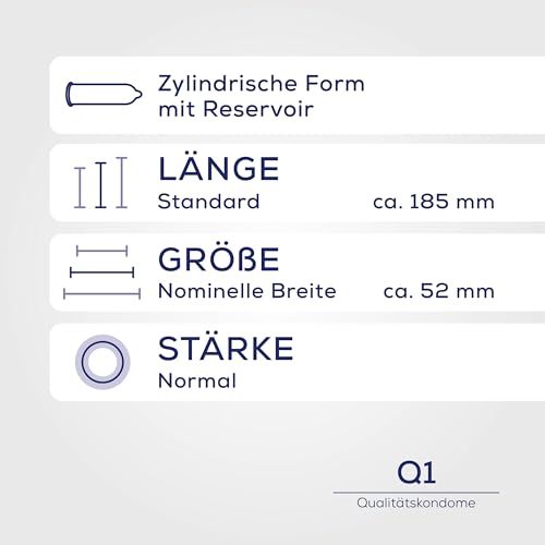 Med Device Q1 Kondome normal 100 Stück transparent 52 mm
