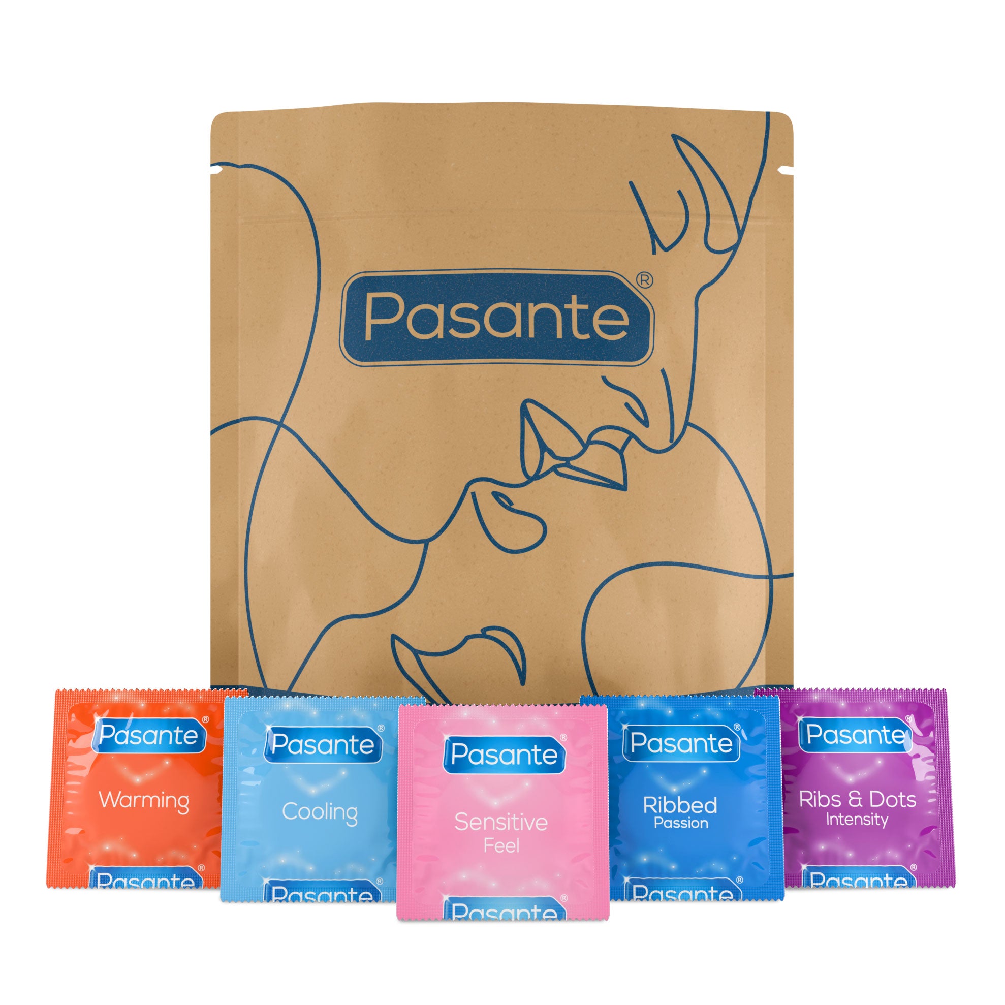 Pasante Variety Mixed Kondome 20er Pack gerippt mix