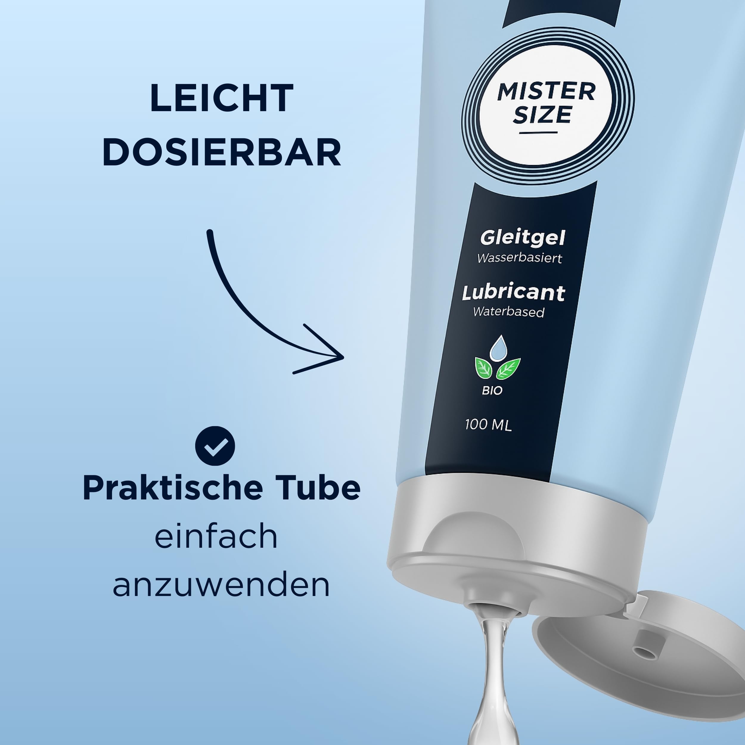 MISTER SIZE Bio Gleitgel 100ml wasserbasiert langanhaltend
