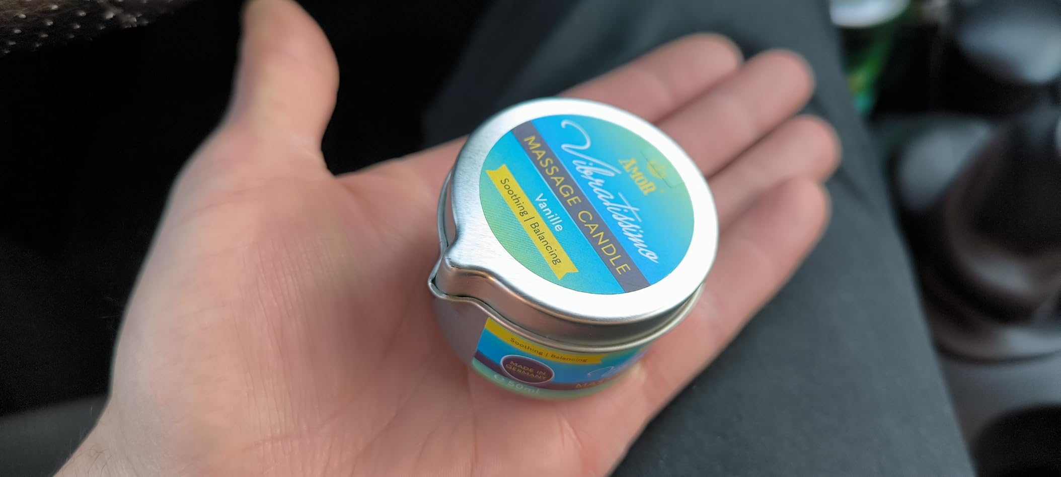 Vibratissimo Massagekerze Vanille Massageöl 50 ml Kokosöl