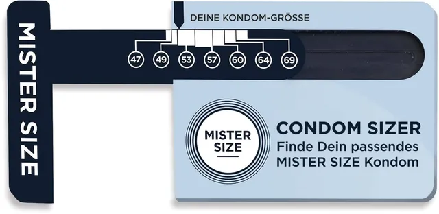 Mister Size Condom Sizer Kondomgrößen-Messer deutsch