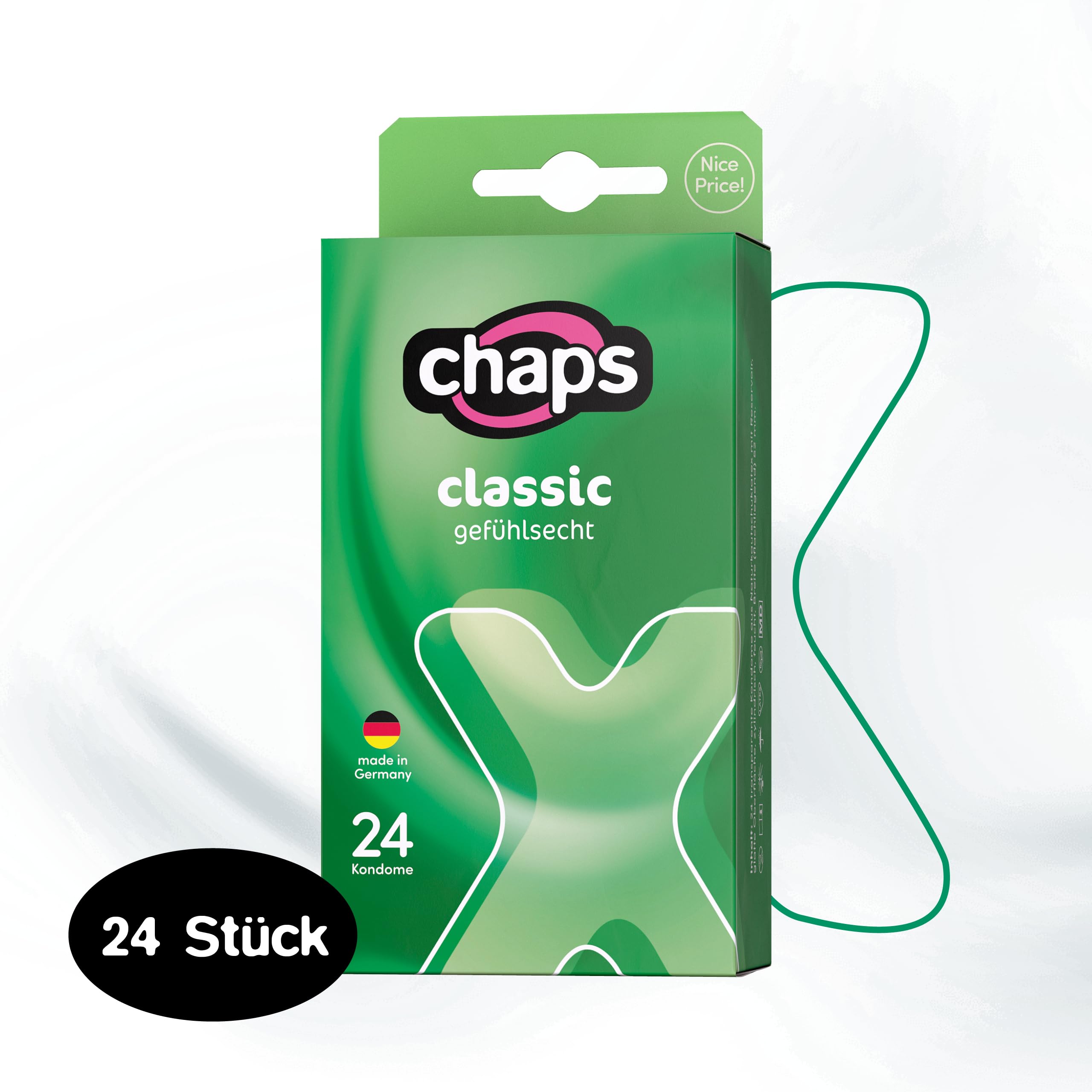 Chaps Classic Kondome transparent 24 Stück gefühlsecht 52 mm