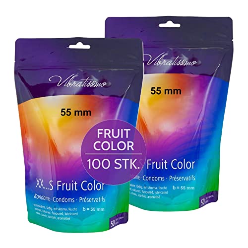 Vibratissimo Fruit Color Kondome 100er 55 mm gefühlsecht