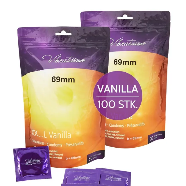 Vibratissimo Vanilla Kondome 100 Stück 69 mm Vanille hauchzart