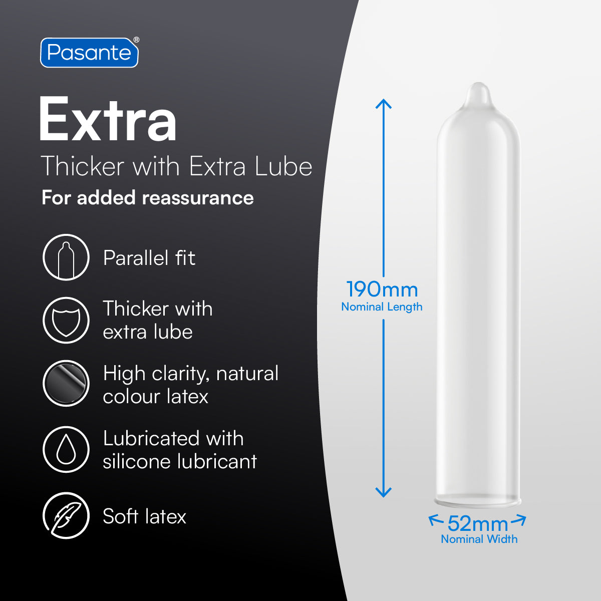Pasante Extra Kondome 144 Stück extra dick