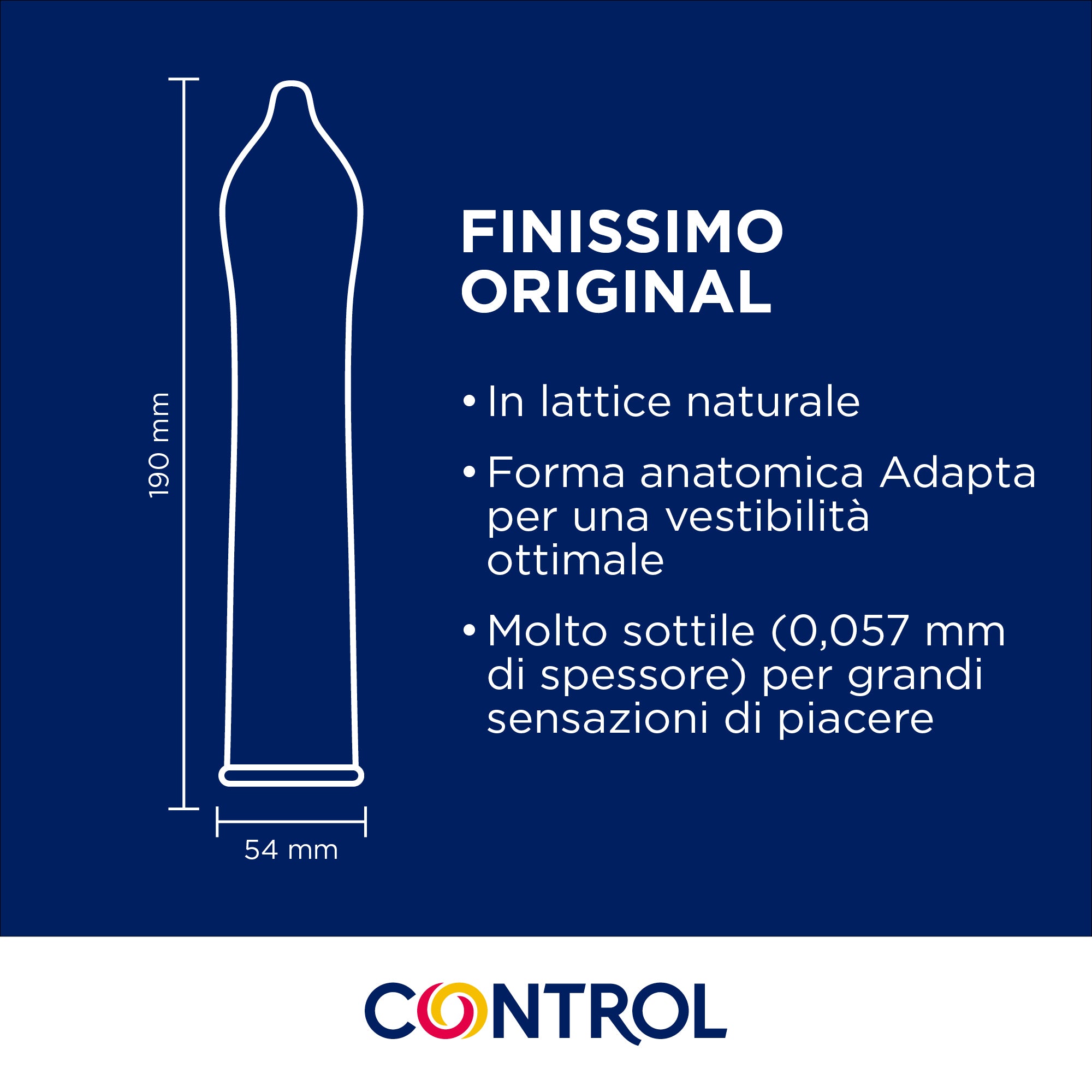 Control Finissimo Original Kondom 24er 0,057 mm anatomisch