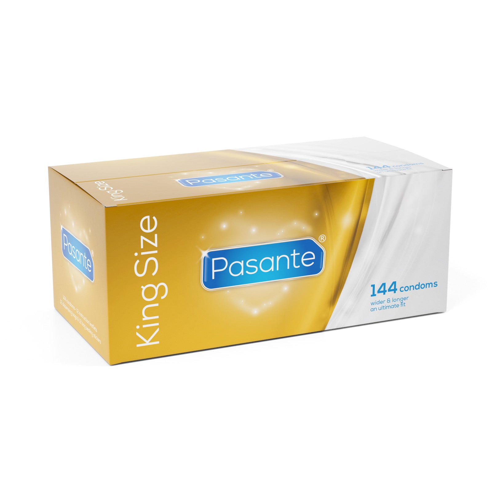 Pasante King Size Kondom 144er 60 mm glatt Latex Großpackung