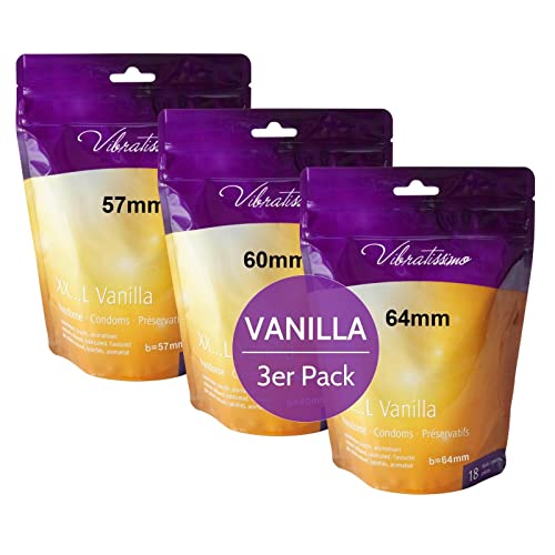 Vibratissimo Vanilla Kondome 54er 57-60-64 mm Vanille