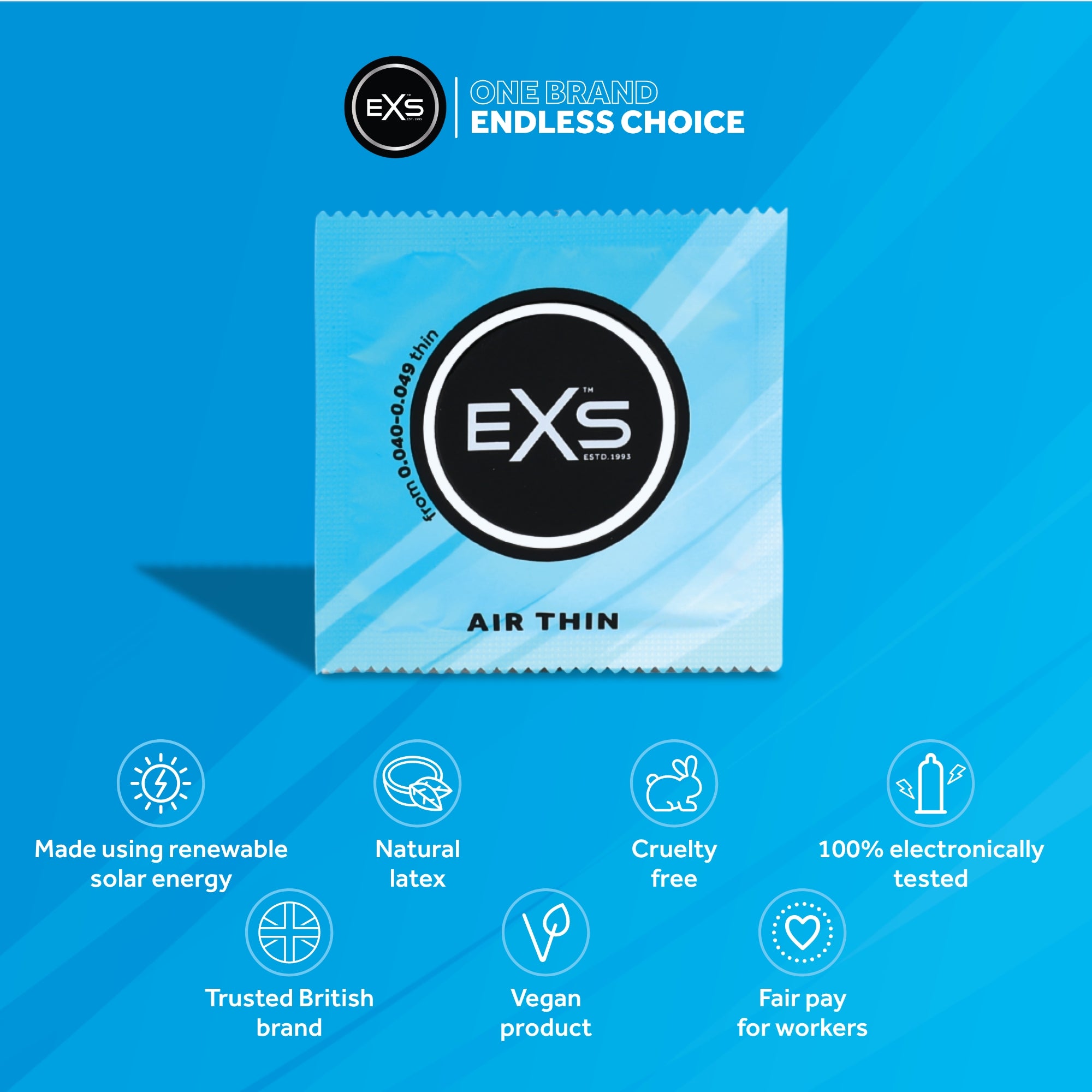 EXS Super Thin Kondome 24 Stück Air+Nano 0,045mm