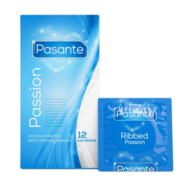 Pasante Passion Kondome 12 Stück gerippt