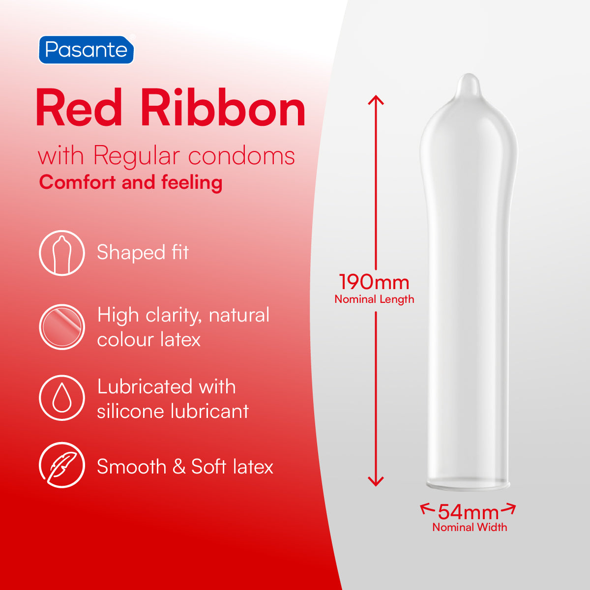 Pasante Red Ribbon Kondome 144 Stück Standard