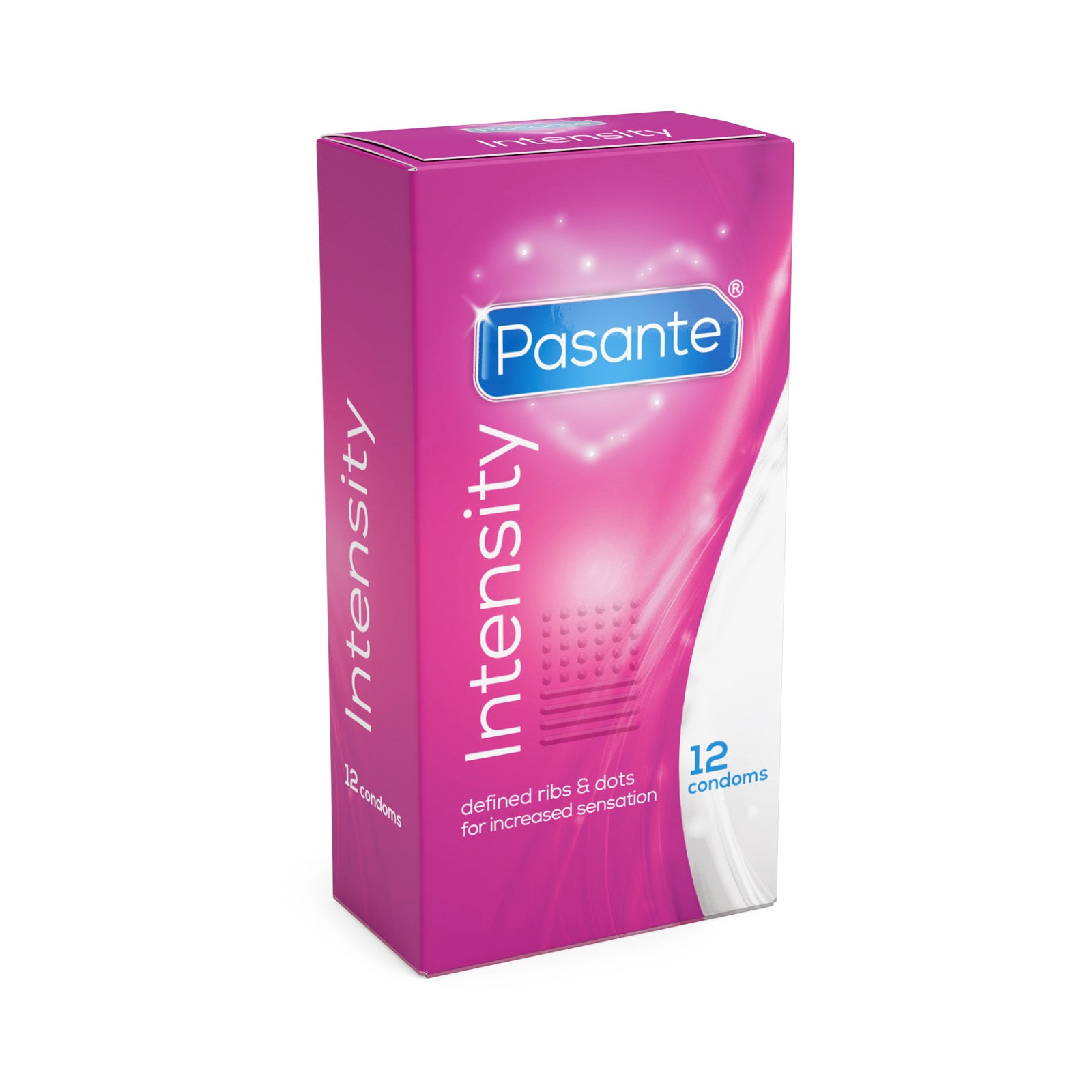 Pasante Intensity Kondome 12 Stück Rippen Noppen